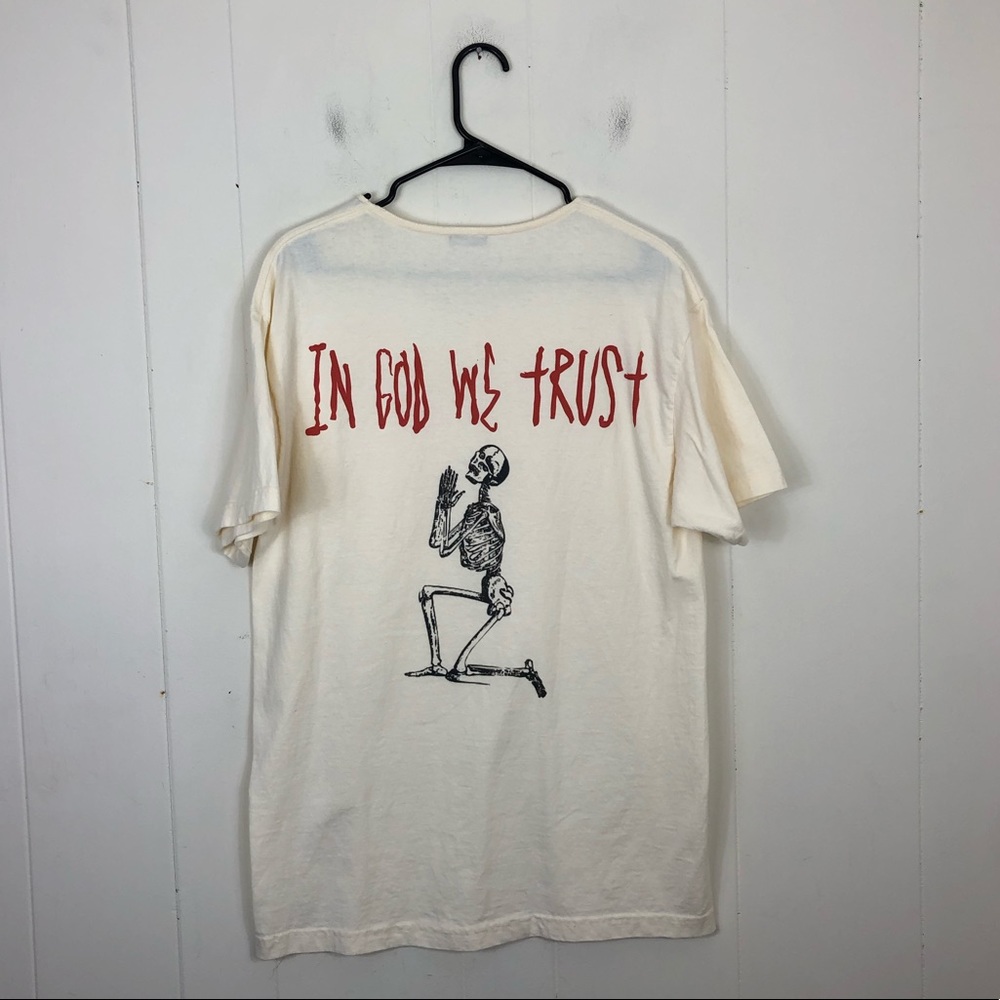 In God We Trust Oversized Graphic T-Shirt Sz M
